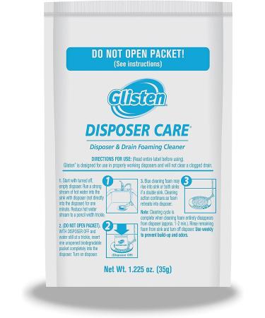 Glisten Garbage Disposer Care Foaming Cleaner - Lemon Scent, 4 Pack - Buy Online on GoSupps.com