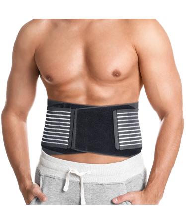 TOMUST Back Brace - Breathable Waist Belt Lumbar Support for Lower Back Pain Relief  Recovery  Sciatica  Scoliosis  Herniated Disc  Lifting  With Dual Adjustable Straps for Men/Women Medium