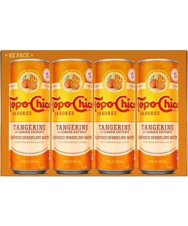 Buy Topo Chico Tangerine with Ginger Extract 12oz 8pk - Refreshing Sparkling Water | International Shipping Available - Buy Online on GoSupps.com