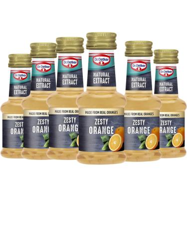 Dr Oetker Natural Zesty Orange Extract 6X35ml Suitable for vegans