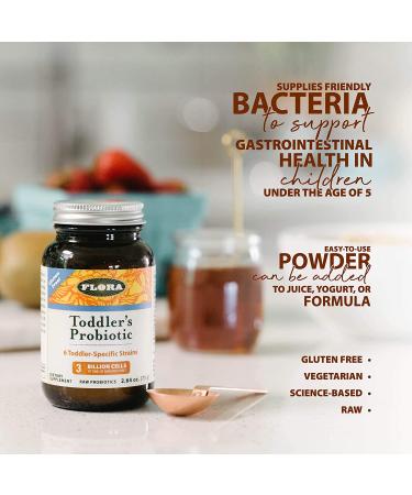 Flora Toddler Probiotic Powder 2.64 oz - Boost Immunity & Digestive Health - Buy Online on GoSupps.com