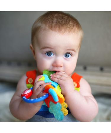 Nuby IcyBite Keys Teether - Soothing Blue Teether for 3+ Months - Buy Online on GoSupps.com