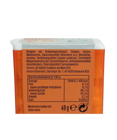 Buy Ferrero Tic Tac Fresh Orange Dragees - 16x49g Packs | Delicious Orange Flavor - International Shipping Available - Buy Online on GoSupps.com