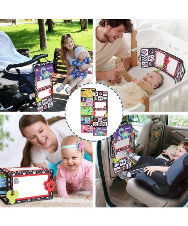 Venditer Baby Mirror Toys | Educational Foldable Prone Toys for Newborns 0-9 Months | High Contrast Black & White Children's Toy - Buy Online on GoSupps.com