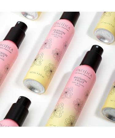Pacifica Hair Perfume & Body Fragrance Spray Mist - Passion Fruit with Pineapple Orange Blossom Vanilla Sandalwood & Bergamot Alcohol-Free Vegan & Cruelty-Free 5 oz (1 Count) New Passionfruit 5 Fl Oz (Pack of 1) - Buy Online on GoSupps.com