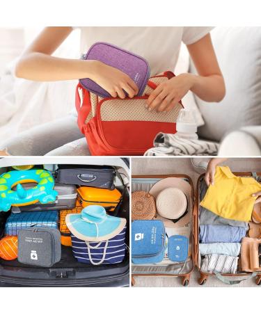 Vavicrap Medication Bag Set - Large & Small Travel Pharmacy Storage | Waterproof First Aid Bags for Home & Travel - Gray - Buy Online on GoSupps.com