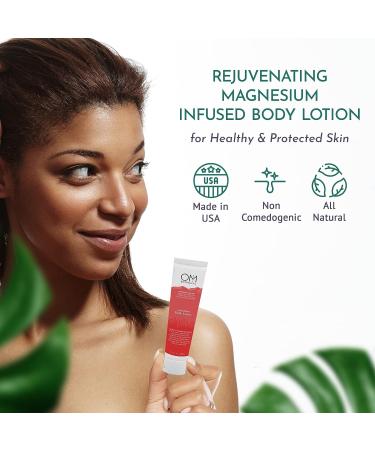 OM Botanical Magnesium Lotion - Rejuvenating Cream for Body & Feet | Hydrating Pain Relief & Muscle Tension Butter | Natural Body Lotion for Women & Men - 150mL - Buy Online on GoSupps.com