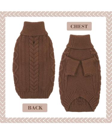 Stylish Hjumarayan Dog Sweater - Cozy & Elegant for Medium-Sized Dogs | XL Coffee Sweater with Leash Hole for French Bulldogs - Buy Online on GoSupps.com
