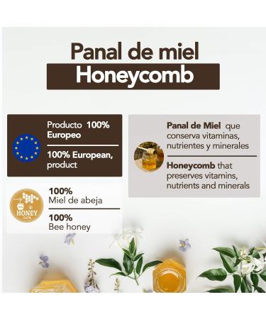 Honeycomb of EU origin -350 g - Flower honey in comb with floral aroma. Bee honey strengthens the defenses has - Buy Online on GoSupps.com