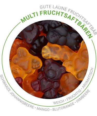  naschlabor naschlabor Good Mood Fruit Bear | Multi | 40% Pure Fruit Juice | No Artificial Colors or Flavor Enhancers | Gluten Free and Lactose Free - Buy Online on GoSupps.com