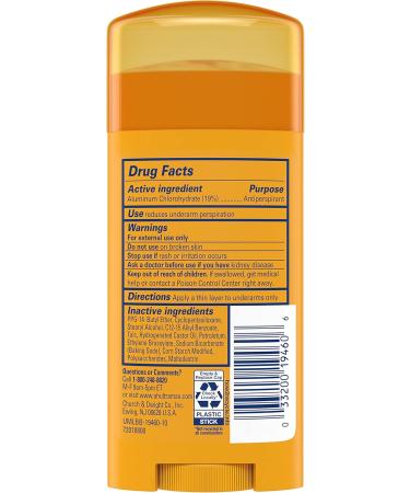 Arm & Hammer ARM & HAMMER ULTRAMAX Anti-transpirant D odorant solides Inodore 2 60 oz (pack de 3) - Buy Online on GoSupps.com