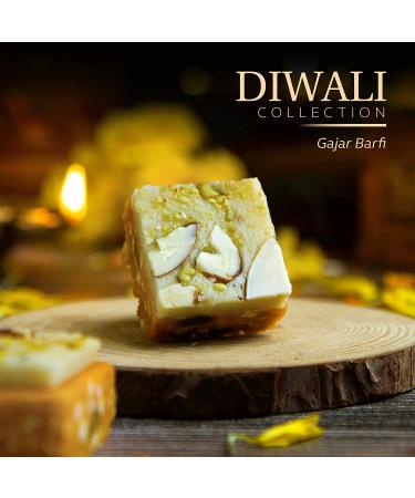 Laumiere Gourmet Fruits - Diwali Collection Rectangle - 1.1 Lbs - Indian Mithai Box - Fruits and Nuts Sweets - No Added Sugar - All Natural Ingredients - Diwali Gift Hamper - Indian Mithai Sweet Large (Pack of 1) - Buy Online on GoSupps.com