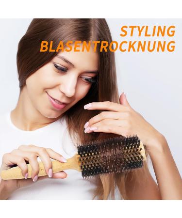 Vista Round Hair Brush - Large Bamboo - Buy Online on GoSupps.com