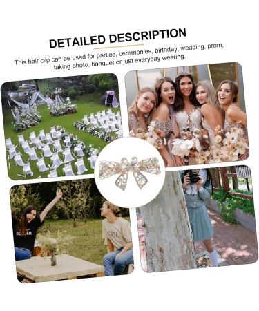 Hair Jewelry Hair Accessories Hair Barrettes for Women Fine Hair Women Hairpins Hair Clip for Thin Hair Metal Hair Clip Hair Clasp Rhinestone Hairpin White Women's Alloy Clips Girl - Buy Online on GoSupps.com