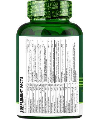 Wholesome Whole Food Multivitamin for Men - 120 Tablets | Natural Nutrition - Buy Online on GoSupps.com