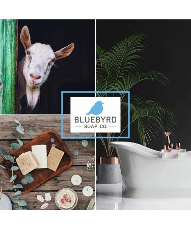 Bluebyrd Plumeria Goat's Milk Soap Bar | Natural Cold Process Floral Scented Soap | Chemical Free Women's Body Soap - Rich Farm Fresh Goat Milk - Buy Online on GoSupps.com