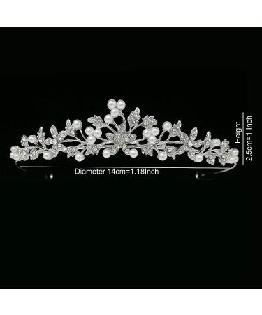 Rhinestone Crystal Tiara Headband for Women - Princess Crown for Birthday, Pageant, Wedding, Prom - A-006 - Buy Online on GoSupps.com