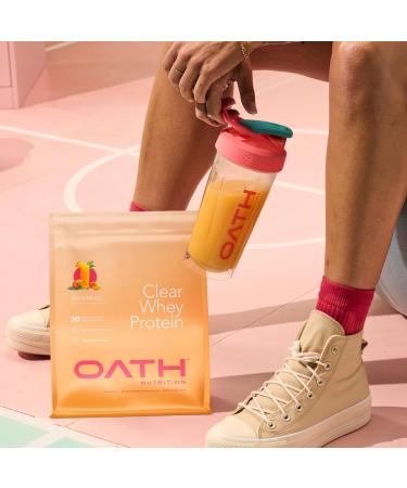 Oath Nutrition Clear Whey Isolate Protein Powder Island Mango 20g Complete Protein per Serving No Added Sugar Grass-Fed 18 Servings - Buy Online on GoSupps.com