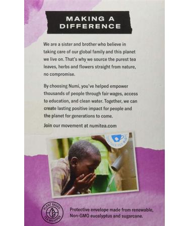 Numi Organic Immune Boost Tea - Caffeine Free, 16 Non-GMO Bags | 1.13 oz - Buy Online on GoSupps.com