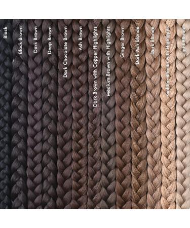 REECHO DIY Braid Ponytail Extension 26 Inch Medium Brown - Synthetic Hairpiece for Women - Buy Online on GoSupps.com