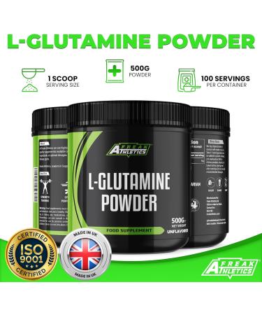 L-Glutamine Powder 500g Unflavoured by Freak Athletics - Pack of 1 - Buy Online on GoSupps.com
