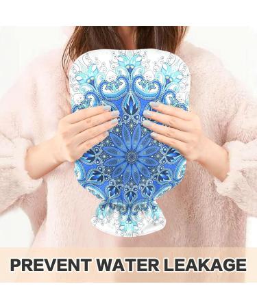 NAANLE 1L Hot Water Bottle with Paisley Snowflakes Cover - Warmth for Menstrual Cramps & Pain Relief | Heat & Cold Therapy - Buy Online on GoSupps.com