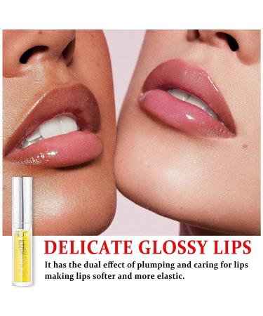 QIUFSSE Lip Plumper Gloss - Hydrating, Plumping, and Anti-Aging Lip Care for Softer, Fuller Lips - Natural Lip Plumping Gloss - Buy Online on GoSupps.com