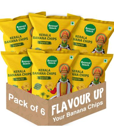 Beyond Sn ck Natural Kerala Banana Chips Healthy and Delicious Snacks No Hand Touch Original Style Salted 600gms Salted 600g Pack of 1