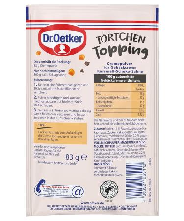 Buy Dr. Oetker Caramel & Chocolate Tartlet Topping - 83g | Premium International Shipping - Buy Online on GoSupps.com