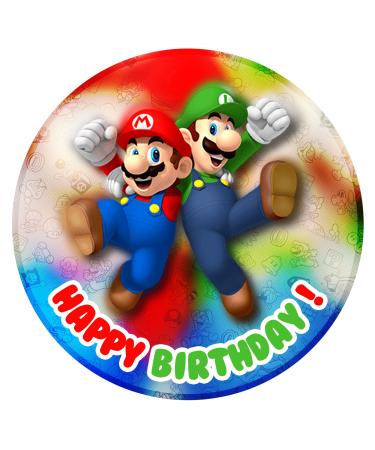 Edible cake topper - cake topper birthday - Tortendendeko Super Mario - Birthday cake decoration made of fondant - around 20 cm - Dining paper Tortendeko - Cake upleater Super Mario - Cake Decoration - Buy Online on GoSupps.com