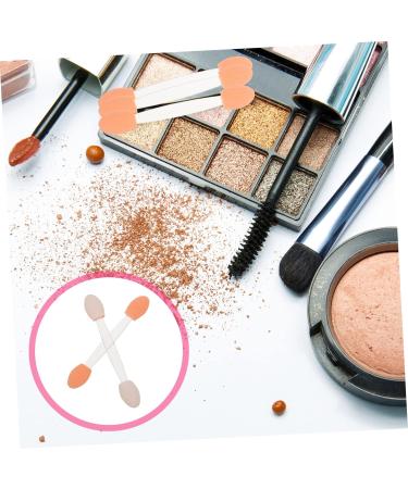 POPETPOP 100pcs Double Ended Eyeshadow Brush Mini Makeup Sponge Eye Shadow Sponge Stick Makeup Brush Cosmetic 6.5x1.3cm White - Buy Online on GoSupps.com