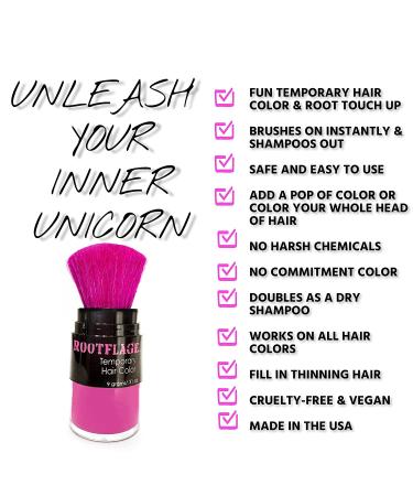 Rootflage Pink Parade Temporary Hair Dye - Shampoo Out Colored Hair Powder for Dark Hair - Buy Online on GoSupps.com
