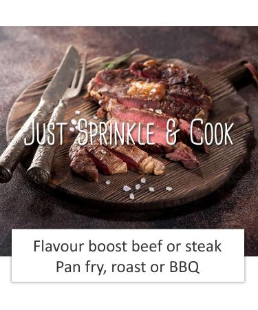 SPICE MASTERS Ultimate Beef Seasoning 50g - Premium Hand Blended Spices for Cooking, Frying, Roast Beef - BBQ Rubs and Spices in Convenient Resealable Pouch - Buy Online on GoSupps.com