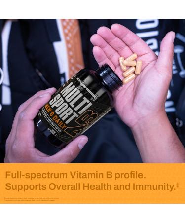NutraBio Multisport for Men - Mens MultiVitamin - 33 Vitamins Minerals Micronutrients - Rich in Antioxidants - Supports Peak Athletic Performance Energy Metabolism (120 Vegetable Capsules) - Buy Online on GoSupps.com