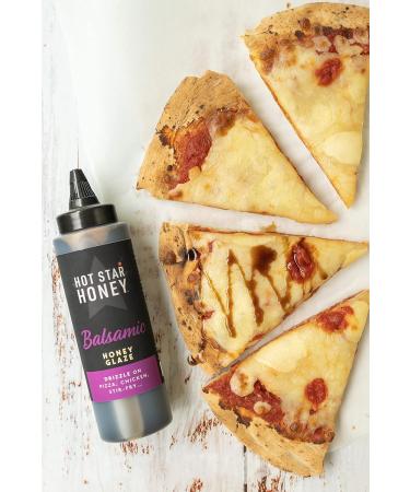 Hot Star Honey Balsamic Glaze - Hand Crafted 330g Bottle for Chicken, Pizza, Pasta & More - Buy Online on GoSupps.com