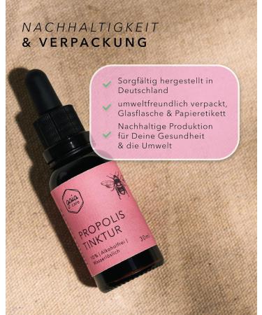 Gaia care Gaiacare Propolis Tincture 10% Alcohol Free Propolis Drops Care for Irritated Skin Suitable for Children and Pets Eczema & Eczema Care 30 - Buy Online on GoSupps.com