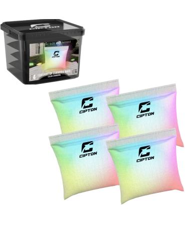 Cipton Glow in The Dark Cornhole Bags, 4 LED Light Up Cornhole Bags, Night-Time Game and Activities, Weather Resistant Bags, Lasts up to 8 Hours, Remote Control Included