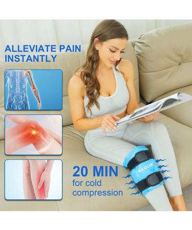 KKOOMI Knee Brace Support Ice Pack - Pain Relief, Injuries, Swelling, Arthritis, Meniscus Tear - Cold Compress Therapy for Knee Replacement Surgery - Reusable Gel Wrap for Men and Women - Buy Online on GoSupps.com