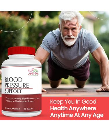 Milamiamor Blood Pressure Support Supplement with Hawthorn Garlic Hibiscus Olive Leaf Green Tea & Vitamins Supports Healthy Blood Pressure Levels & Heart Function - 90 Capsules - Buy Online on GoSupps.com