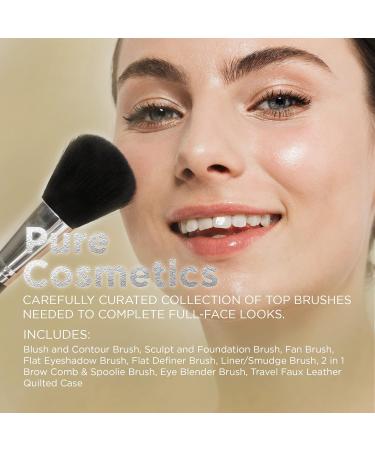 Shop Pure Cosmetics 10 Piece Quilted Brush Set | Premium Quality Brushes for Flawless Makeup | International Shipping Available - Buy Online on GoSupps.com
