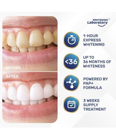 Premium Peroxide-Free Teeth Whitening Strips - 21 Sessions for Deep Stain Removal and Enamel-Safe Results - Buy Online on GoSupps.com