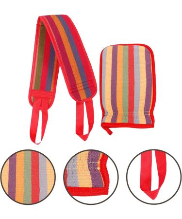 FOMIYES Exfoliating Back Scrubber Set - Shower Gloves & Towel for Men & Women - Perfect for Smooth Skin - Buy Online on GoSupps.com