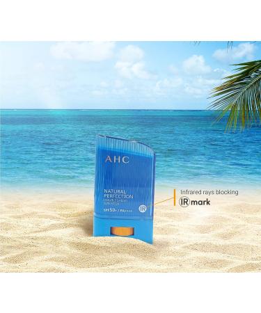 AHC Natural Perfection Double Shield Sun Stick 22g 2023 Version SPF50+ PA++++ (1+1) - Buy 2 Get Sun Protection for Your Skin - Buy Online on GoSupps.com