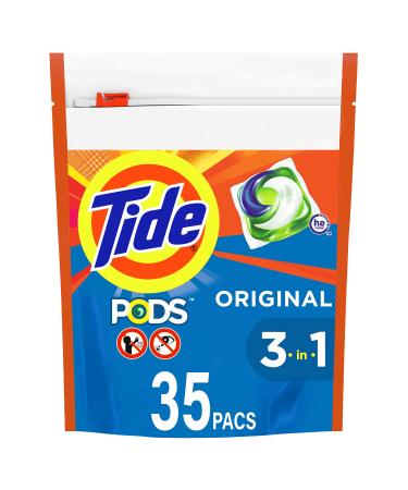 Tide PODS Liquid Laundry Detergent Pacs Original 35 count