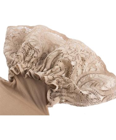 Shop Jier Women's Transparent Large Size Lace Pantyhose & Tights - Holy Net Stockings in Coffee - Buy Online on GoSupps.com