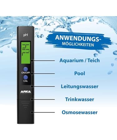 Arka Myaqua Set - PH & TDS/EC Measuring Device for Aquariums Pools Ponds & Drinking Water | Accurate Water Quality Testing - Buy Online on GoSupps.com
