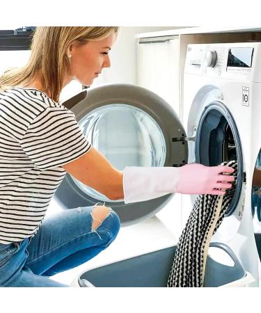 4 Pairs Reusable Dishwashing Gloves Waterproof Long Rubber Gloves Cleaning Gloves Household Non-Slip Kitchen Gloves Dish Gloves Dish Washing Gloves for Kitchen Bathroom Gardening - Buy Online on GoSupps.com