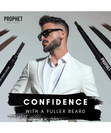 Men's Beard & Hair Pencil Fillers - Shape & Define Your Beard in 3 Colors - Thicker Fuller Look (Natural Black - Buy Online on GoSupps.com
