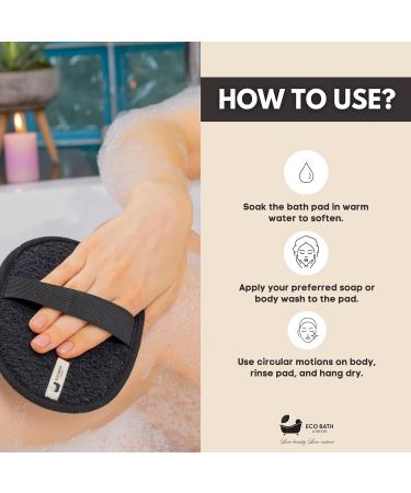 Natural Sisal Hemp Bath Pad - Luxury Exfoliating Body Scrubber | Biodegradable Shower Sponge for Men & Women | Eco-Friendly Bath Accessories - Buy Online on GoSupps.com