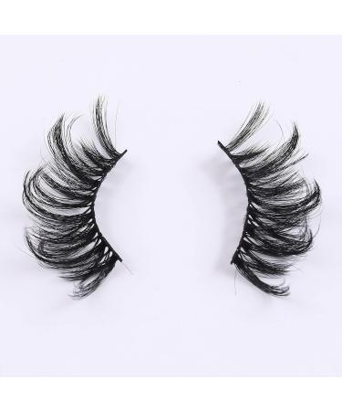 KFZR Eyelashes False Eyelashes Faux Mink Fake Lashes Fluffy Eye Lashes Thick Dramatic Volume Long Soft For Makeup 3 Pairs NO Glue (Style 1 -25mm) - Buy Online on GoSupps.com